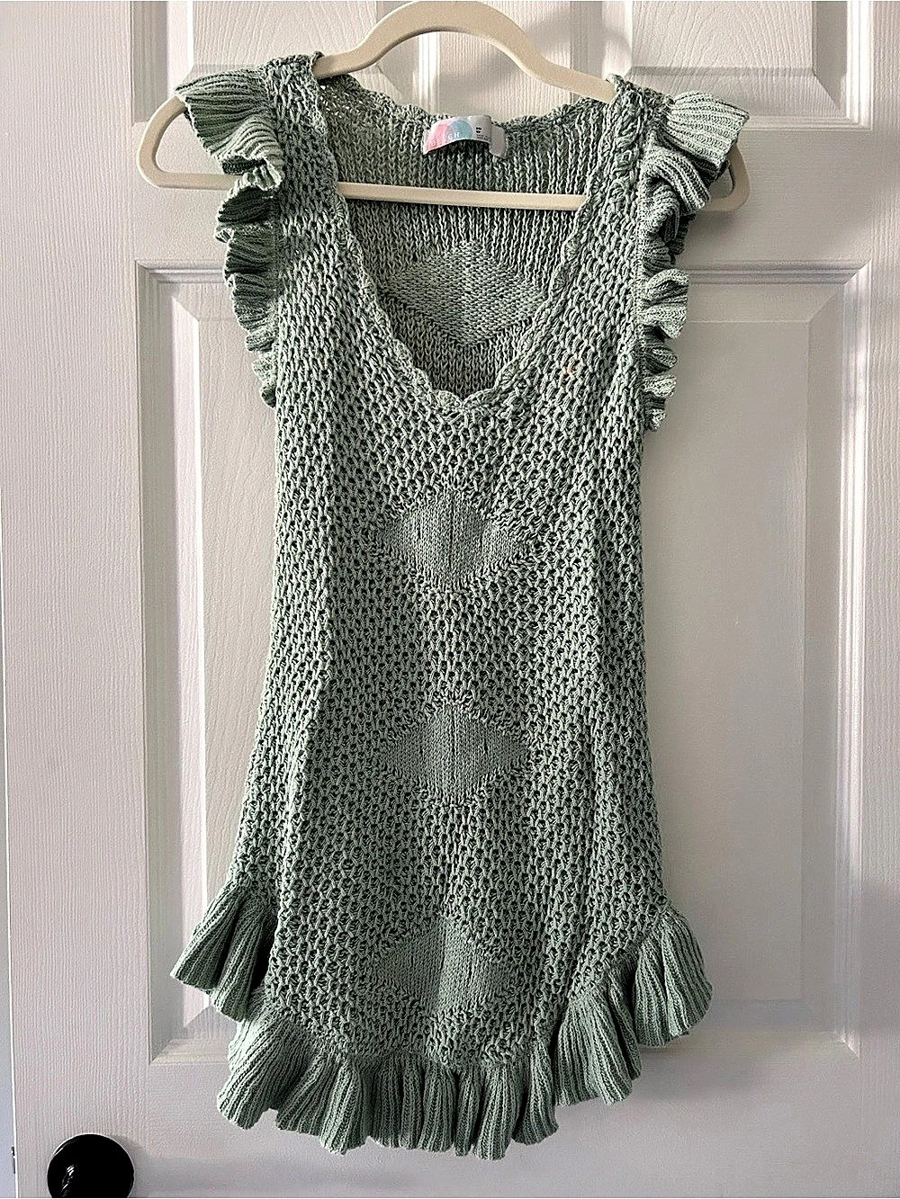FP Beach Sage Green Knit Dress / Cover-up